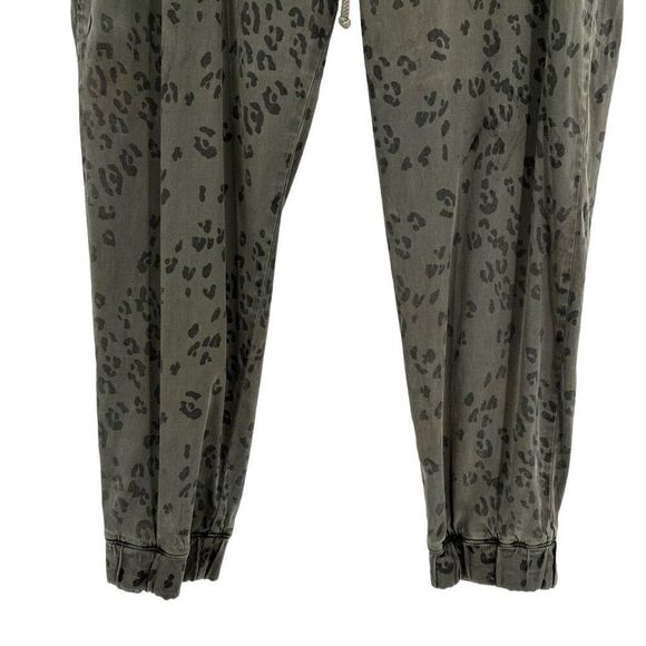 Cloth & Stone‎ Animal Print Joggers Green/Black Large - Picture 4 of 8